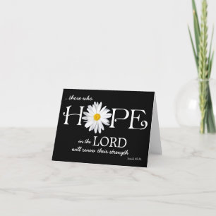 Carte Shasta Daisy Hope dans le Seigneur Isaïe 40:31 Car