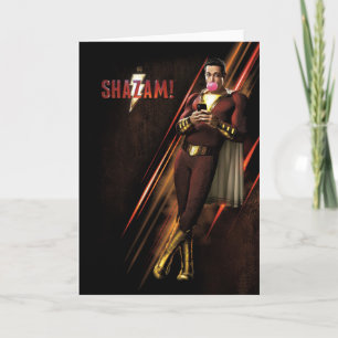 Carte SHAZAM ! bubble-gum de soufflement de   Shazam