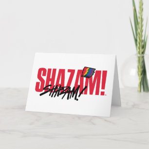 Carte SHAZAM ! Furie des dieux Logo des boulons arc-en
