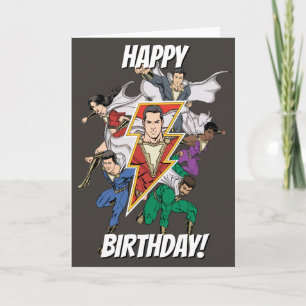 Carte SHAZAM !   Shazam Family Graphic