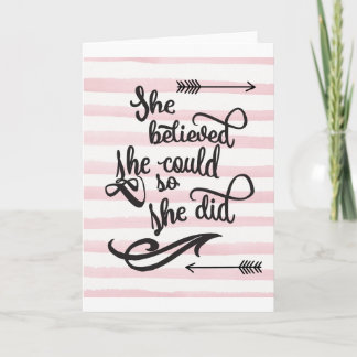 Carte she believed she could so she did