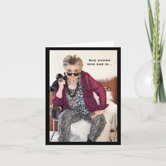 Carte She Know Who She Is  (Devant)