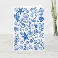 SHELL YEAH Seashell Beach Anniversaire Félicitatio