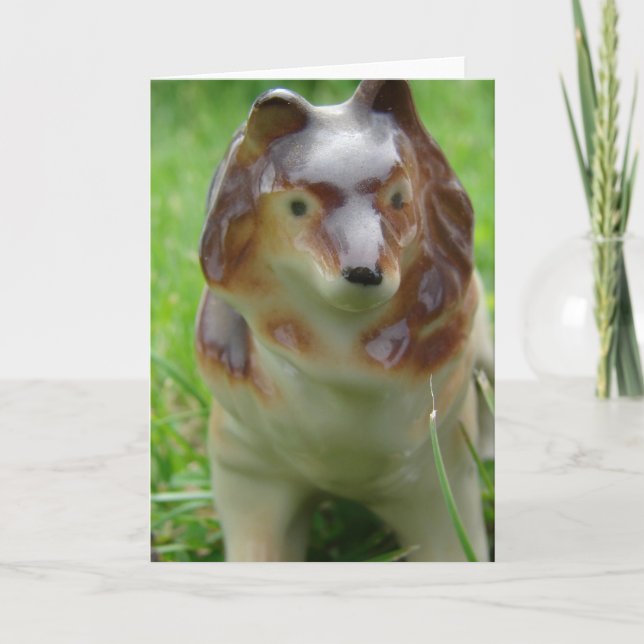 Carte Sheltie Figurine (Devant)