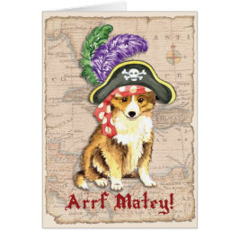 Carte Sheltie Pirate