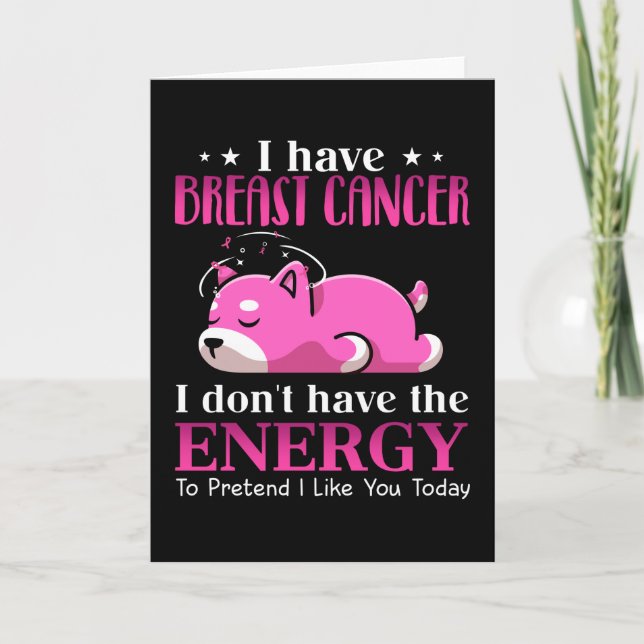 Carte Shiba I Have Breast Cancer I Don't Have (Devant)