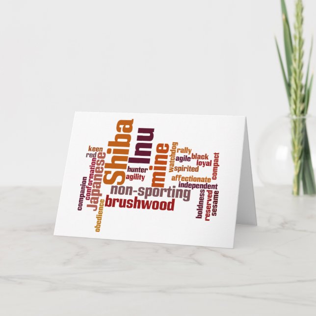 Carte Shiba Inu (Devant)