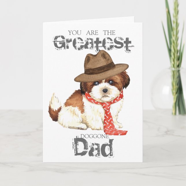 Carte Shih Tzu Papa (Devant)