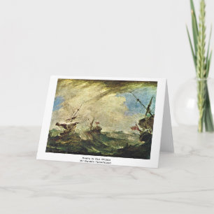 Carte Ships In Sea Storm By Guardi Francesco