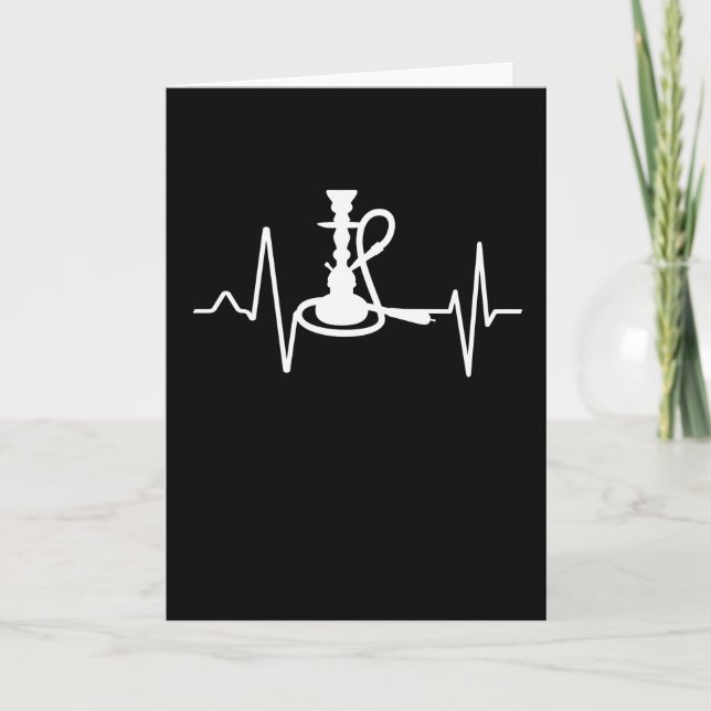 Carte Shisha Hookah Coeur de coeur Taux EKG Lounge (Devant)