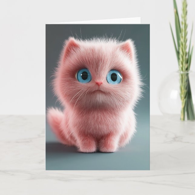 Carte Shmu - Le chaton rose (Devant)