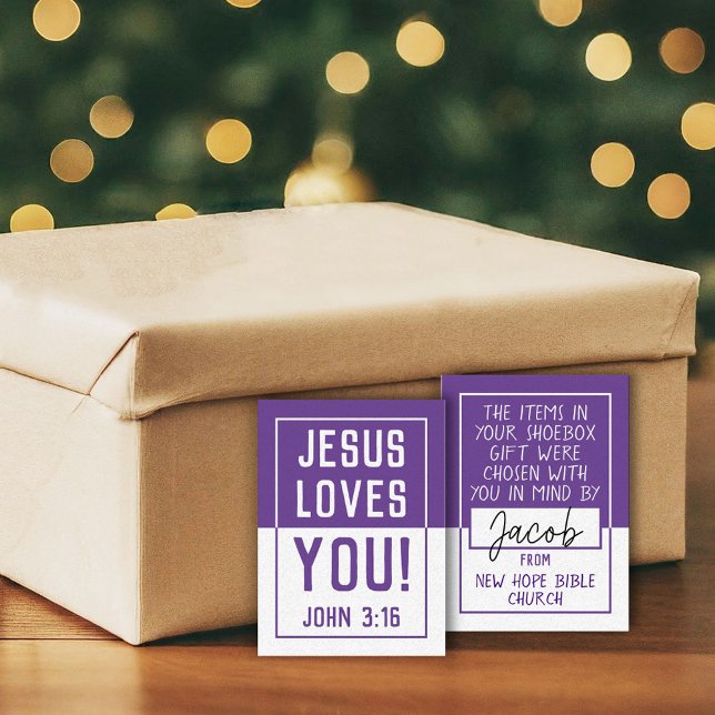 Carte Showbox "Fabriqué pour vous" - Violet (Créateur téléchargé)