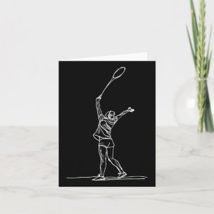 Carte Shuttle Sketch Badmintonist