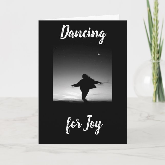 CARTE **SI HEUREUX POUR VOUS ** DANSER POUR LA JOIE (Devant)