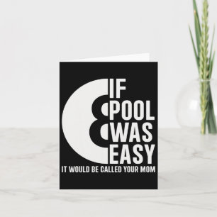 Carte Si La Piscine Était Facile Billard Drôle Piscine