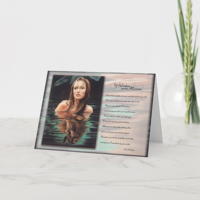 Carte Si les souhaits étaient des chevaux (Devant)