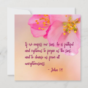 Carte Si nous condamnons l'inspiration florale chrétienn