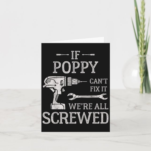Carte Si Ppy ne peut pas le réparer nous sommes tous fou (Devant)
