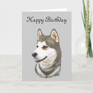 Carte Sibérie Husky Chig Art
