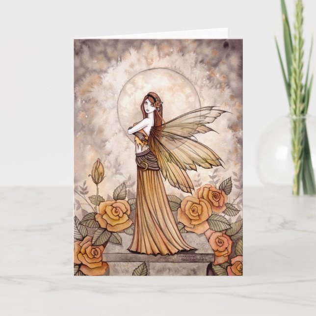 Carte Sienna Rose Fairy Card de Molly Harrison (Devant)