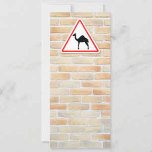 Carte Signal d'avertissement du chameau