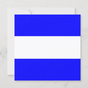 Carte Signal de drapeau nautique Juliet/Juliette J
