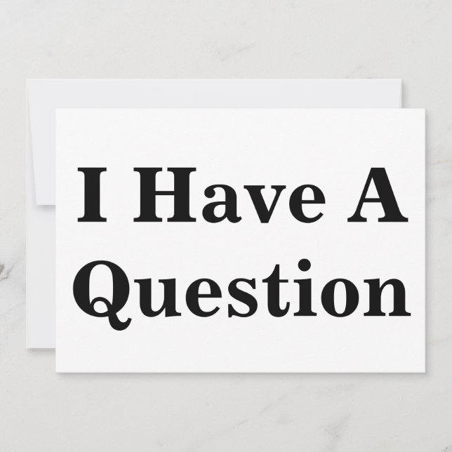 Carte Signal de question (Devant)