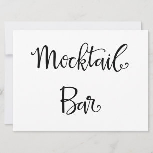 Carte Signal Mariage de calligraphie simple de la barre