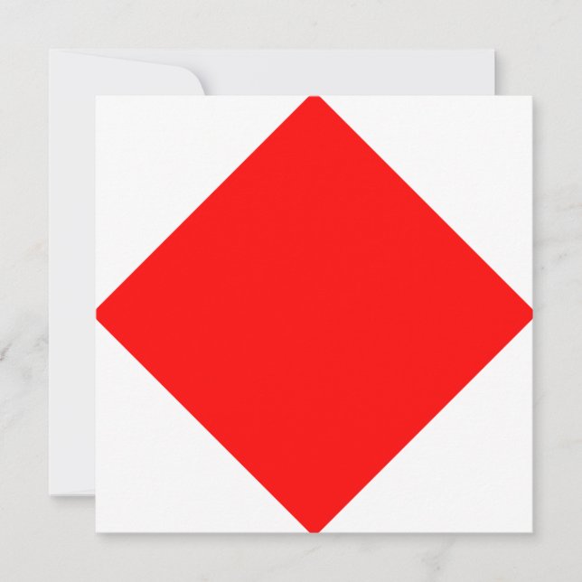 Carte Signal Nautique Foxtrot Lettre F (Devant)