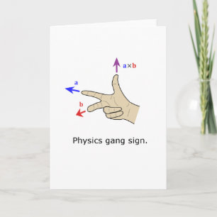 Carte Signe de gang physique de la règle de droite