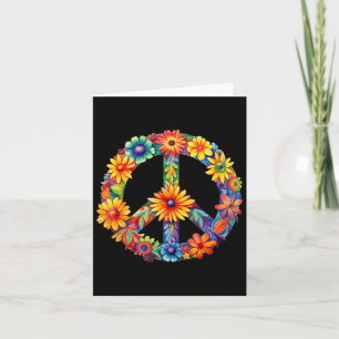 Carte Signe de Paix Amour 60s 70s Groovy Costume Hippie 