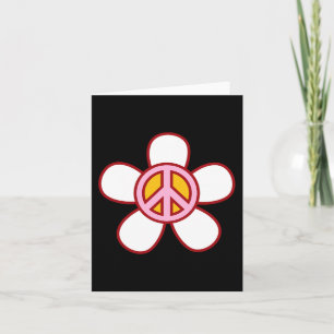 Carte SIGNE DE PAIX AMOUR 60s les années 70 Super hippie