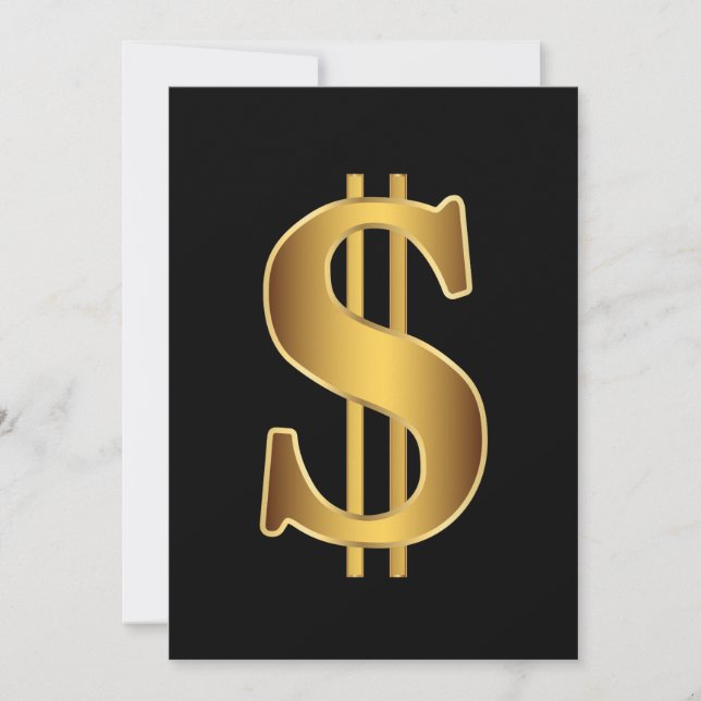 Carte Signe dollar (Devant)