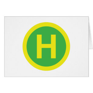 Carte signe Helipad