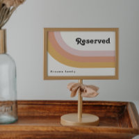 Signe Réservé Arc-en-ciel des années 70 moderne