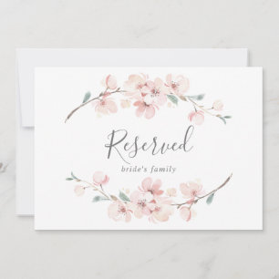 Carte Signe réservé aux fleurs de cerisier de printemps