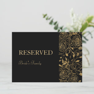Carte SIGNE RÉSERVÉ Blooms GILDED