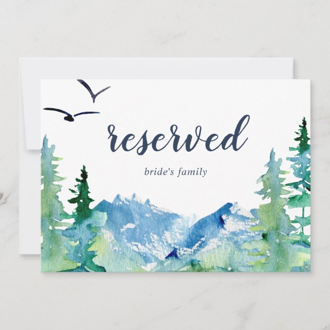 Carte SIGNE RÉSERVÉ Destination Rocky Mountain Destinati (Devant)