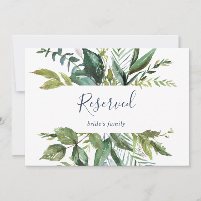 CARTE SIGNE RÉSERVÉ ÉTÉ VERDOYANT (Devant)