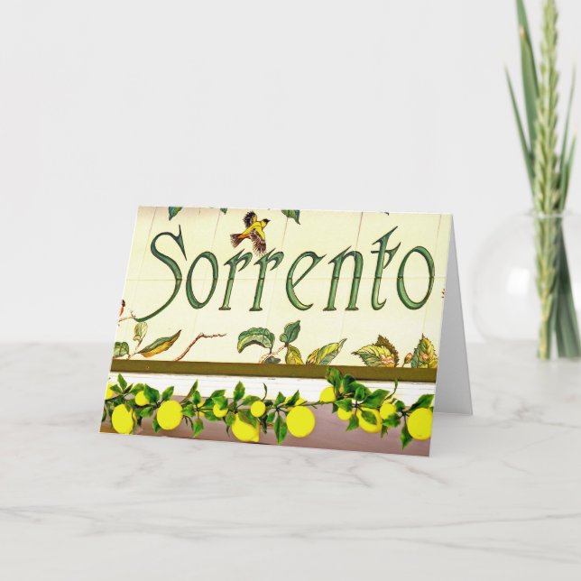 Carte Signe Sorrento, Italie (Devant)