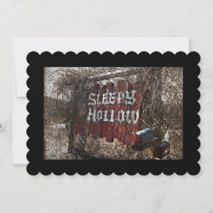 Carte Signe vintage Sleepy Hollow