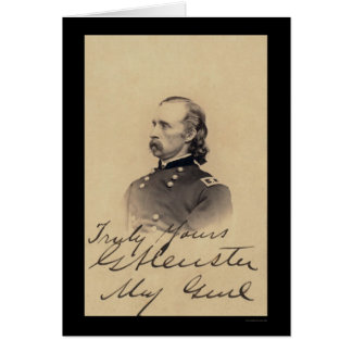 Carte signée par Custer 1866 de George Armstrong