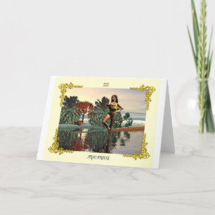 CARTE SIGNES D'ANNIVERSAIRE ZODIAC / AQUARIUS