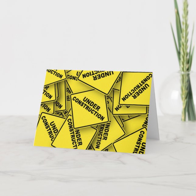 Carte Signes de construction en cours (Devant)