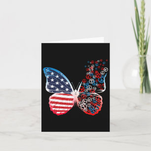 Carte Signes de paix patriotiques 4 juillet drapeau amér