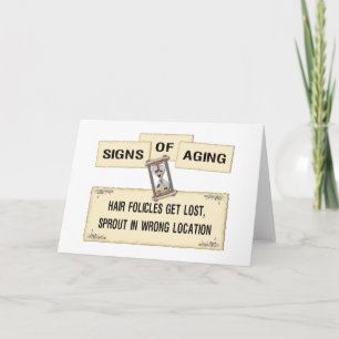 Carte Signes de vieillissement - Cheveux