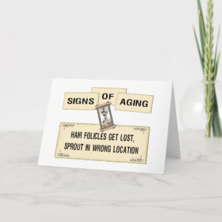 Carte Signes de vieillissement - Cheveux