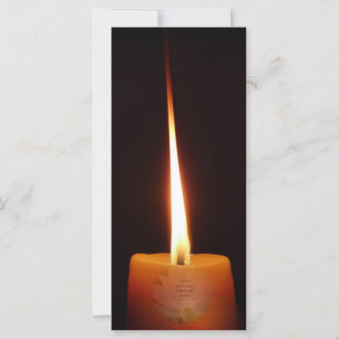 Carte Signet bouddhiste SGI avec bougie Lotus et NMRK