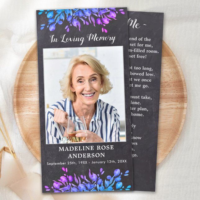 Carte Signet de prière funéraire du mémorial botanique r (Créateur téléchargé)