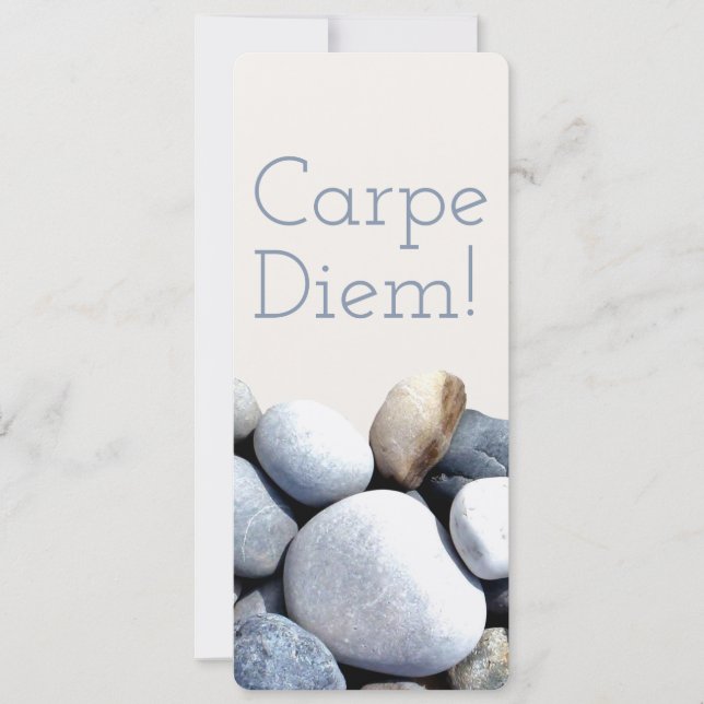 Carte Signet Inspiration Carpe Diem Pebbles (Devant)
